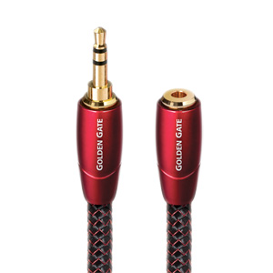 AudioQuest Golden Gate 3.5mm Male To 3.5mm Female Interconnects 2.0m - NEW OLD STOCK
