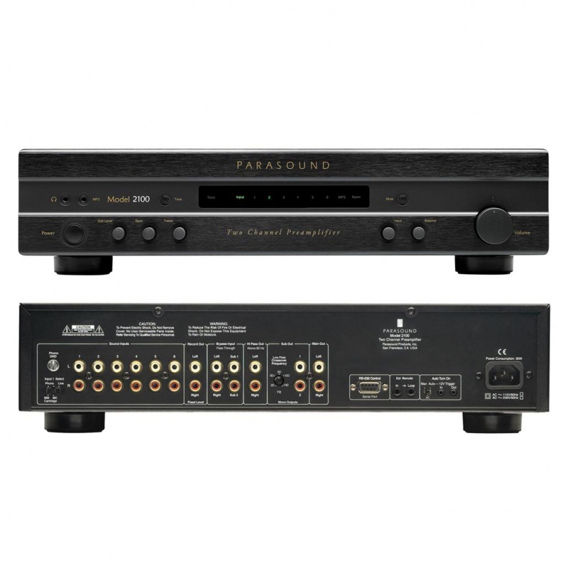 parasound new classic 2100 two channel pre lifier parasound new classic 2100 two channel pre lifier