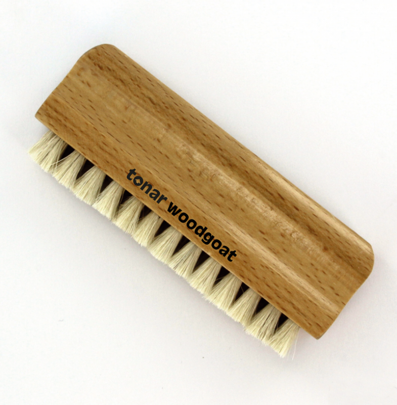 tonar wood goat hair wet record cleaning brush