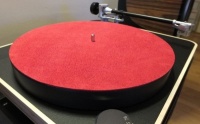 Analogue Studio Leather Turntable Platter Mat (Red)