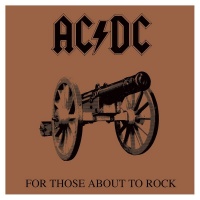 AC/DC Framed Canvas Print For Those About to Rock 40 x 40 cm