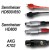 Cardas Parsec Headphone Cable for Sennheiser HD600 Headphones Series