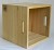 Music Box Design Vinyl LP Storage Box - Natural Oak