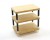 Atacama Evoque Eco 60-40 Natural Bamboo 5 Shelf Equipment Stand