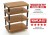 Atacama Evoque Eco 60-40 Dark Bamboo 4 Shelf Equipment Stand