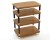 Atacama Evoque Eco 60-40 Dark Bamboo 4 Shelf Equipment Stand