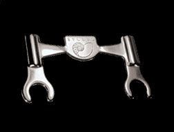 Cardas CLJPC Rhodium Bi-Wire Jumper Plates (Set of 4)