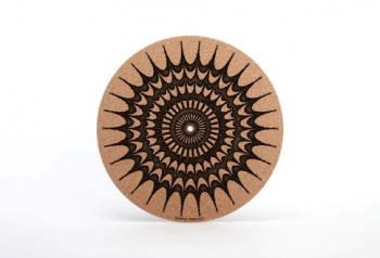 Simply Analog Cork Turntable Platter Mat (Iris Printed)