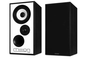 Mission 700 Loudspeakers with Stands - Black Oak - New Old Stock