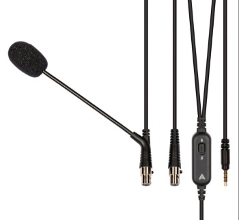 Audeze LCD-GX Boom Mic Cable with Splitter Adapter - Analogue