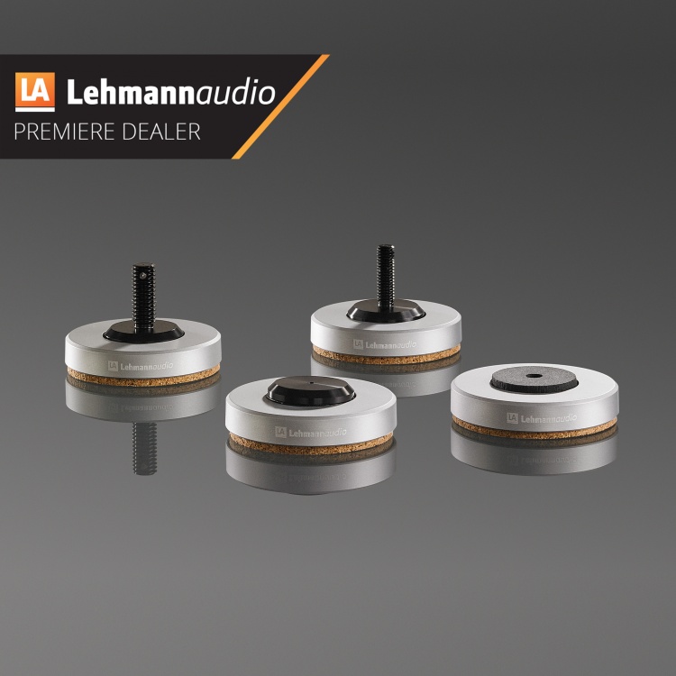 Piedini Antivibrazione Lehmannaudio S3 Per Dispositivi Hi-Fi - Ottimizza Il Suono - Argento