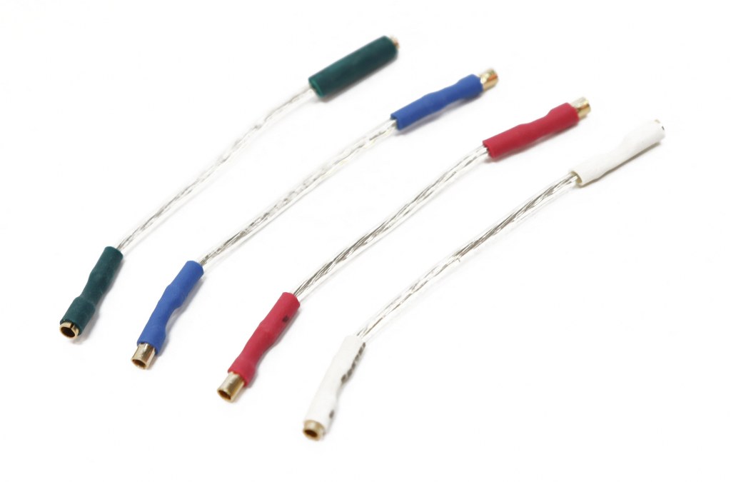 Turntable Cartridge Lead Wires – Pin Connector Clips/Lugs, Compatible With Any Headshell, USA Made