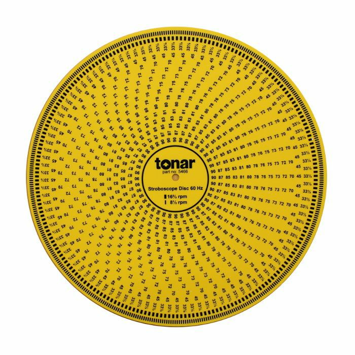 Tonar 12 Inch Acrylic Stroboscopic Disc For Calibrating Turntable Speed