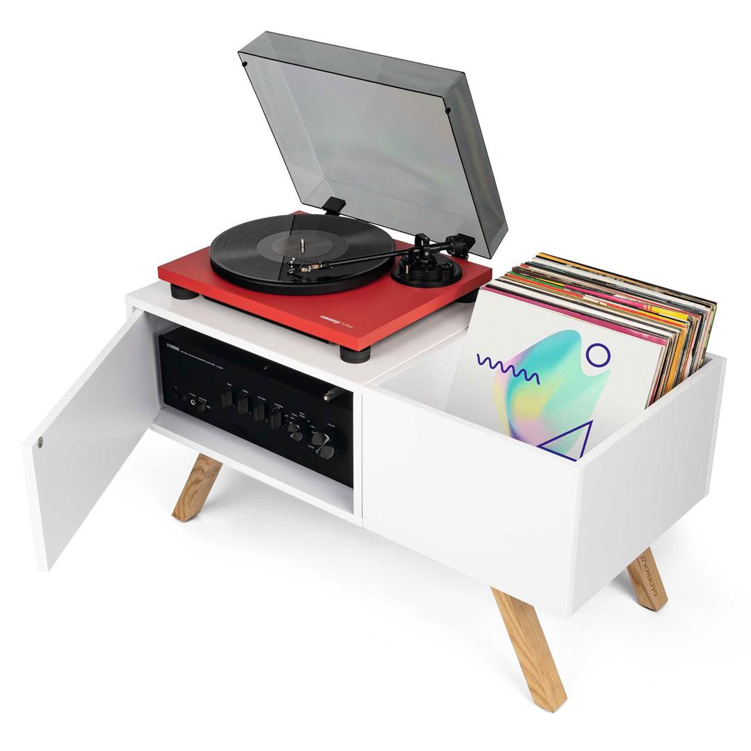 turntable stand with record storage turntable stand with record storage