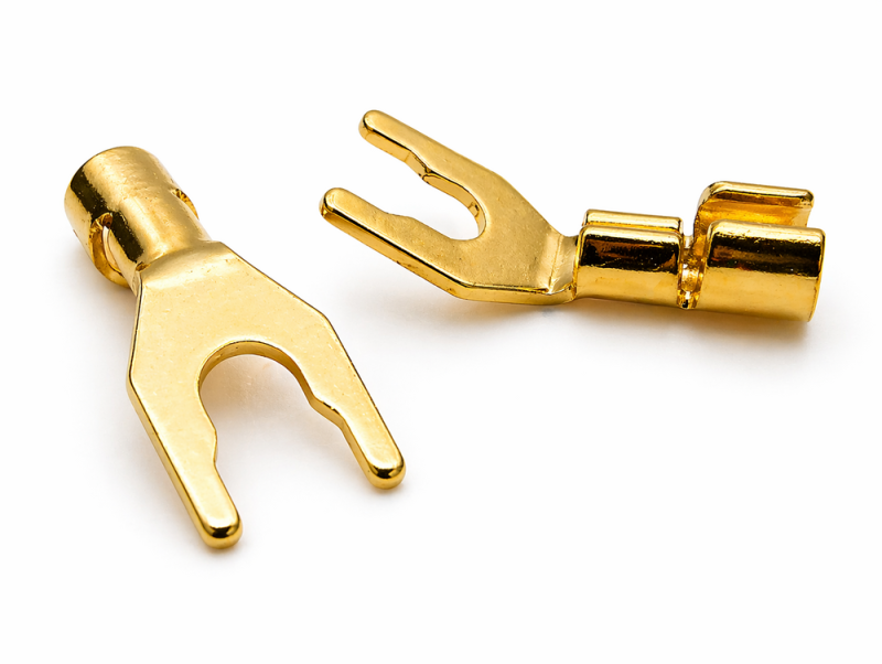 Kontak Audio 6/8mm Crimp Fitting Angled Spades - Set of 2 - Analogue ...