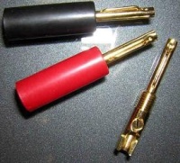 Milty CC127 4mm Banana Plugs - 24K Gold Plated (SET OF 4)