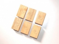 Cardas Golden Cuboids Myrtle Wood Blocks (Set of 6)