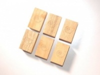 Cardas Golden Cuboids Myrtle Wood Blocks (Set of 6)