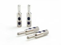 Oyaide SRBN Rhodium Plated Banana Plugs (SET OF 4) - NEW OLD STOCK