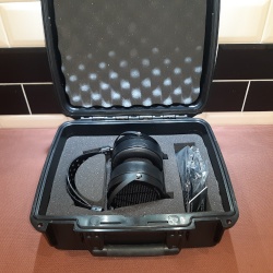 Audeze LCD-X Open High Performance Planar Magnetic Headphones, Leather Earpads,  With Travel Case - Open Box