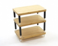 Atacama Evoque Eco 60-40 Natural Bamboo 3 Shelf Equipment Stand