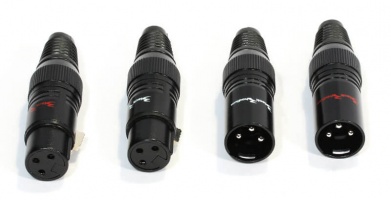 Black Rhodium Rhodium Plated XLR Connectors