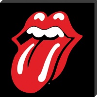 Rolling Stones Framed Canvas Print Lips 40 x 40 cm