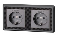 Furutech FT-SWS Double Rhodium Schuko Wall Socket