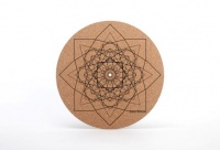 Simply Analog Cork Turntable Platter Mat (Geo Printed)