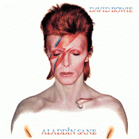 David Bowie Framed Canvas Print Aladdin Sane 40 x 40 cm