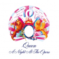 Queen Framed Canvas Print A Night at the Opera 40 x 40 cm