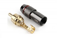 Kontak Audio Gold Plated RCA Phono Plugs - Solder Fit (Pair)