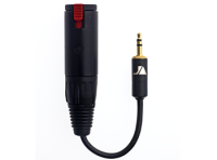 Just Audio Black&Gold 3.5mm Stereo Jack to 6.25mm Stereo Locking Socket Interconnect