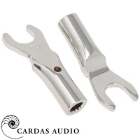Cardas CGMS RM Copper Spade, Rhodium over Silver Plated - Pair