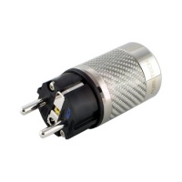Furutech FI-E50 NCF Rhodium Plated SCHUKO Connector - NEW OLD STOCK