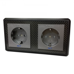 FURUTECH FT-SWS-D NCF (R) Embase Secteur Murale Double Schuko Type F