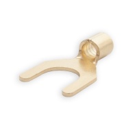 Kontak Audio Crimp or Solder Spade Terminals - Gold Plated Speaker Cable Connectors